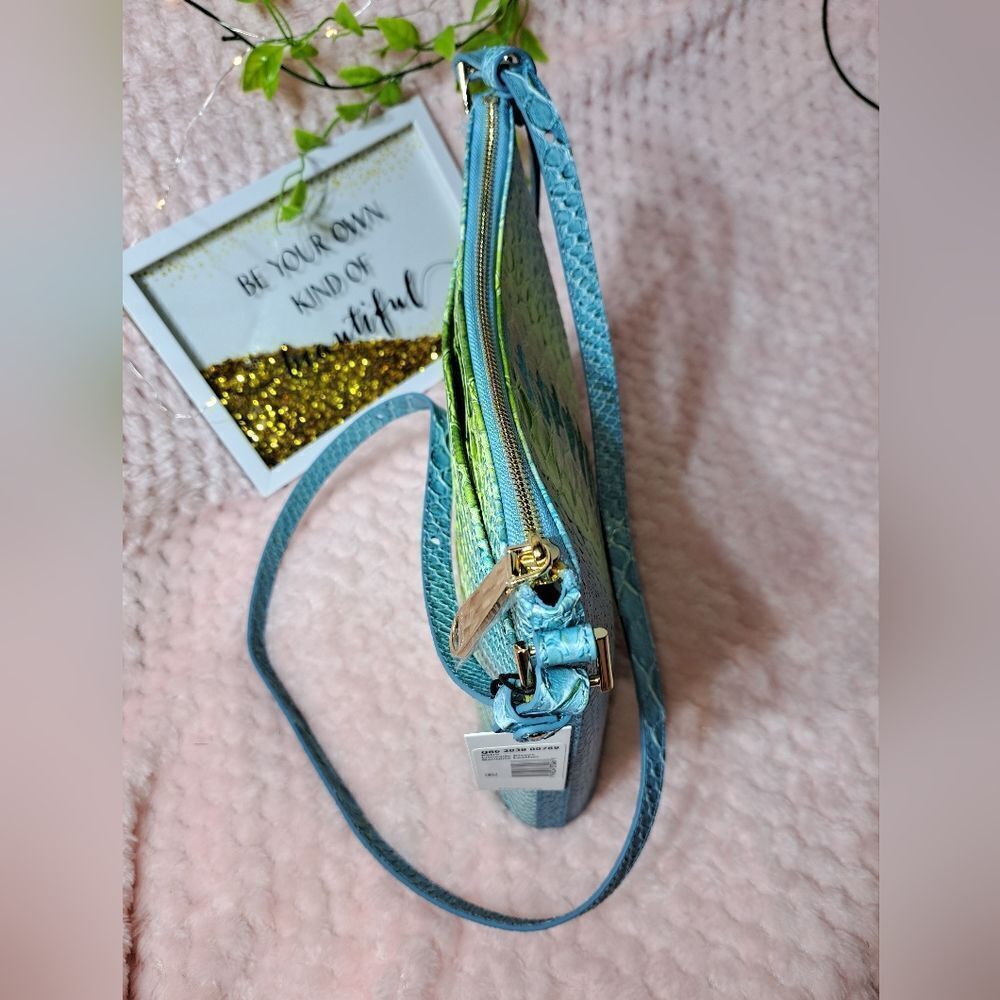 NWT Brahmin Katie Limeade Rivers Leather Bag - Picture 7 of 16